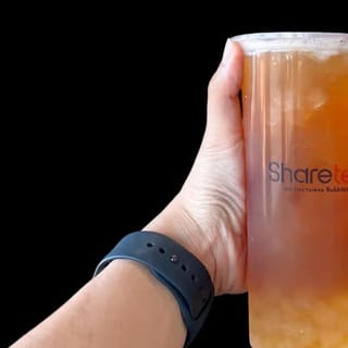 Orange Earl Grey Tea W/ Aloe Vera and Crystal Boba