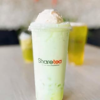 Green Apple Ice Blended With Crystal Boba & Ice Cream